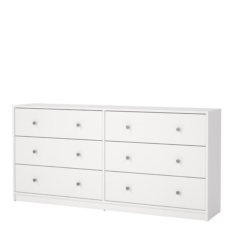 May Chest of 6 Drawers (3+3) – White – image 3