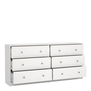 May Chest of 6 Drawers (3+3) – White – image 5