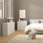 May Chest of 6 Drawers (3+3) – White – image 6