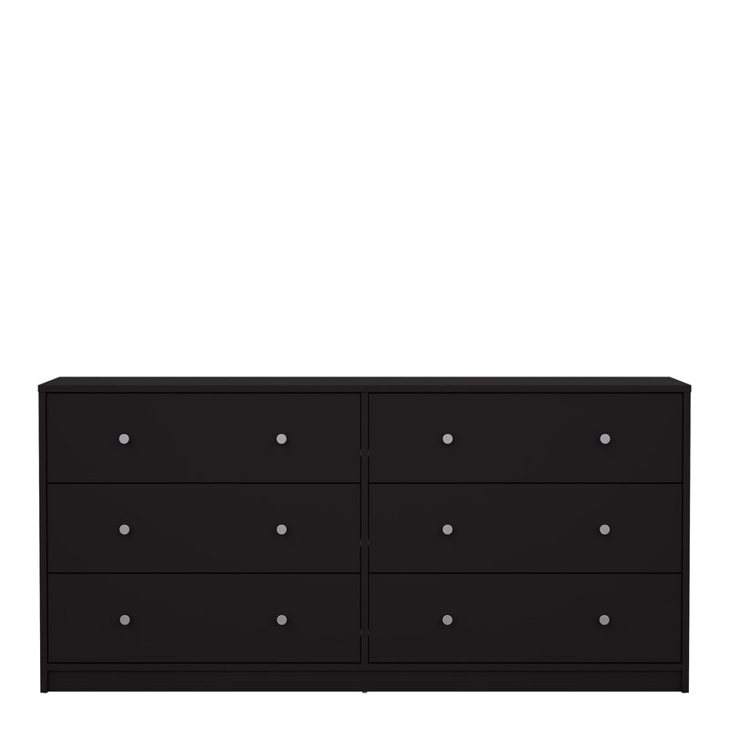 May Chest of 6 Drawers (3+3) – Black – image 2