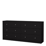 May Chest of 6 Drawers (3+3) – Black – image 3