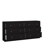 May Chest of 6 Drawers (3+3) – Black – image 5