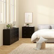 May Chest of 6 Drawers (3+3) – Black – image 6