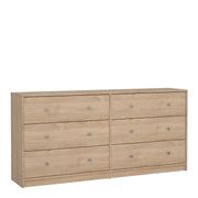 May Chest of 6 Drawers (3+3) – Hickory Oak – image 1