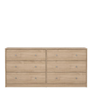 May Chest of 6 Drawers (3+3) – Hickory Oak – image 2