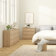 May Chest of 6 Drawers (3+3) – Hickory Oak – image 6