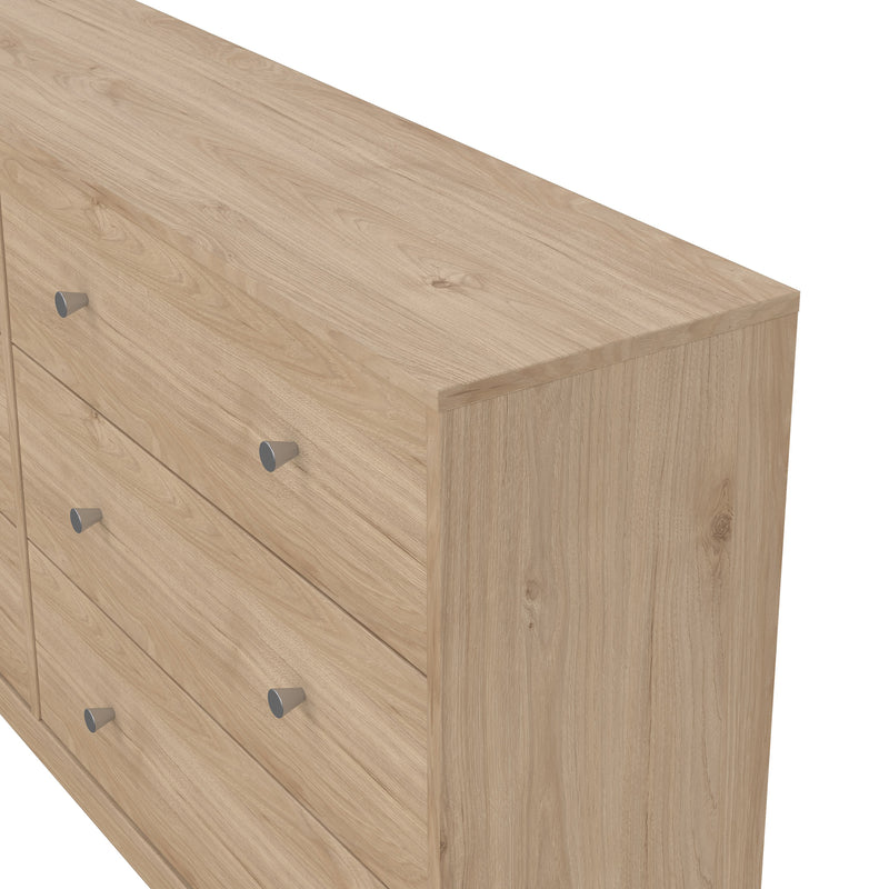 May Chest of 6 Drawers (3+3) – Hickory Oak – image 8