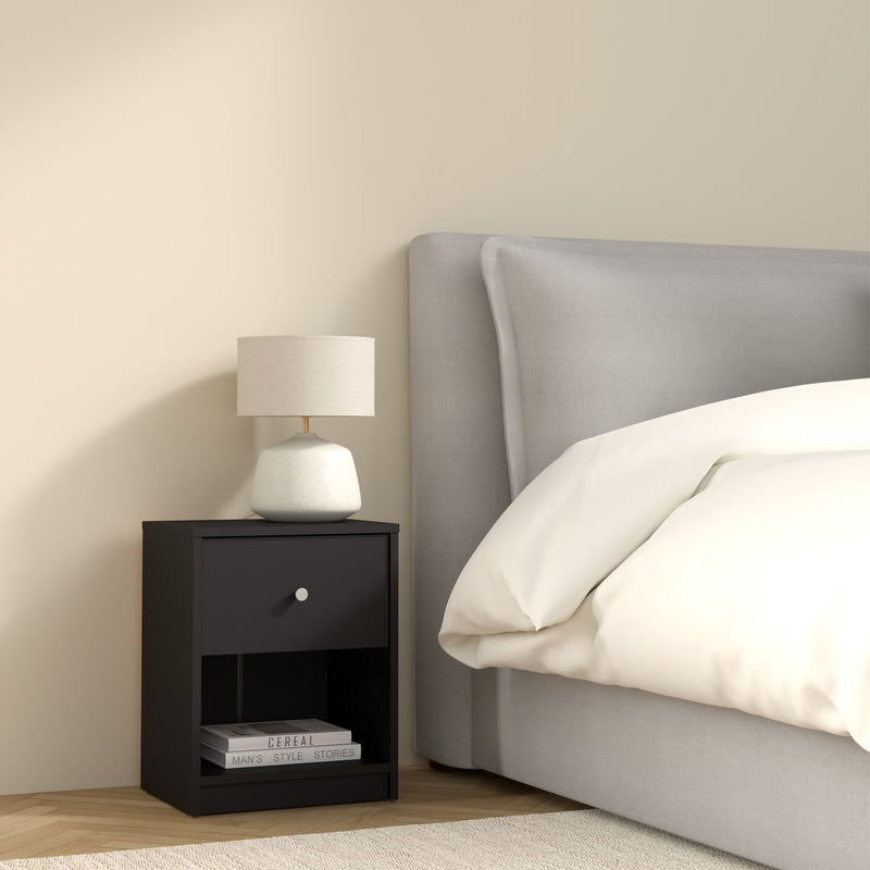 May Bedside 1 Drawer – Black – image 7