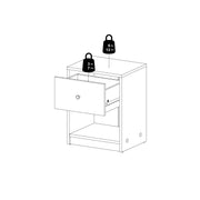 May Bedside 1 Drawer – Hickory Oak – image 12