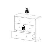 May Chest of 3 Drawers – White – image 12