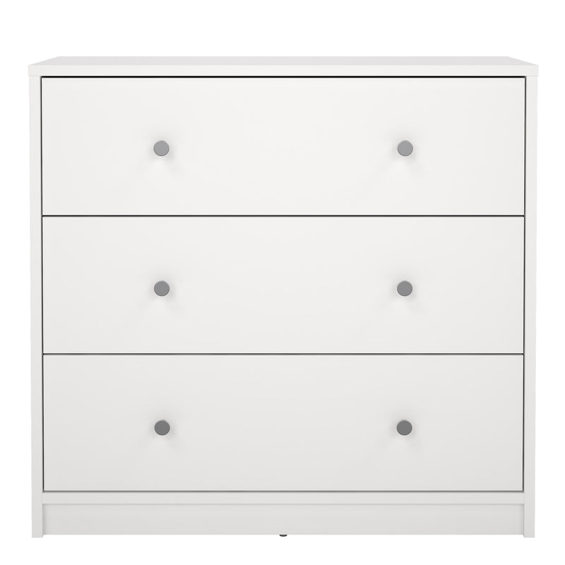 May Chest of 3 Drawers – White – image 2