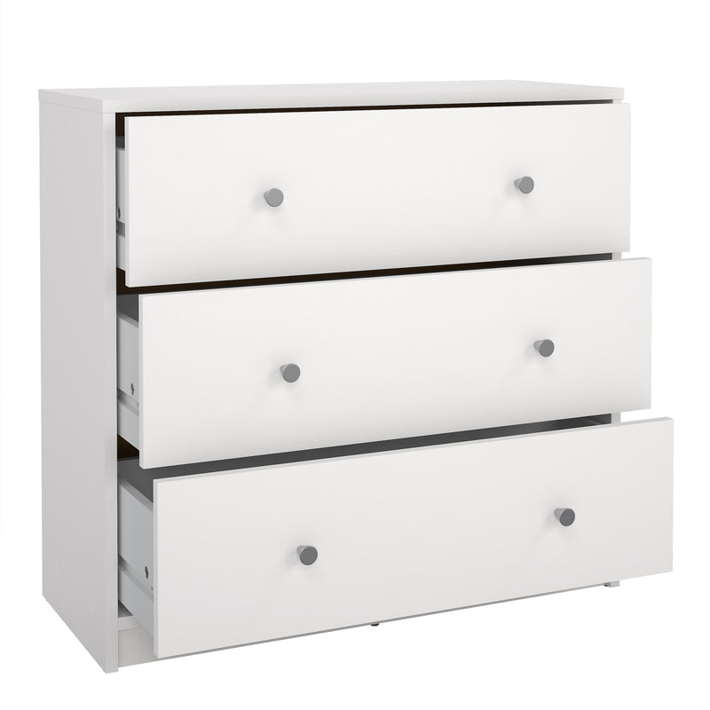 May Chest of 3 Drawers – White – image 5