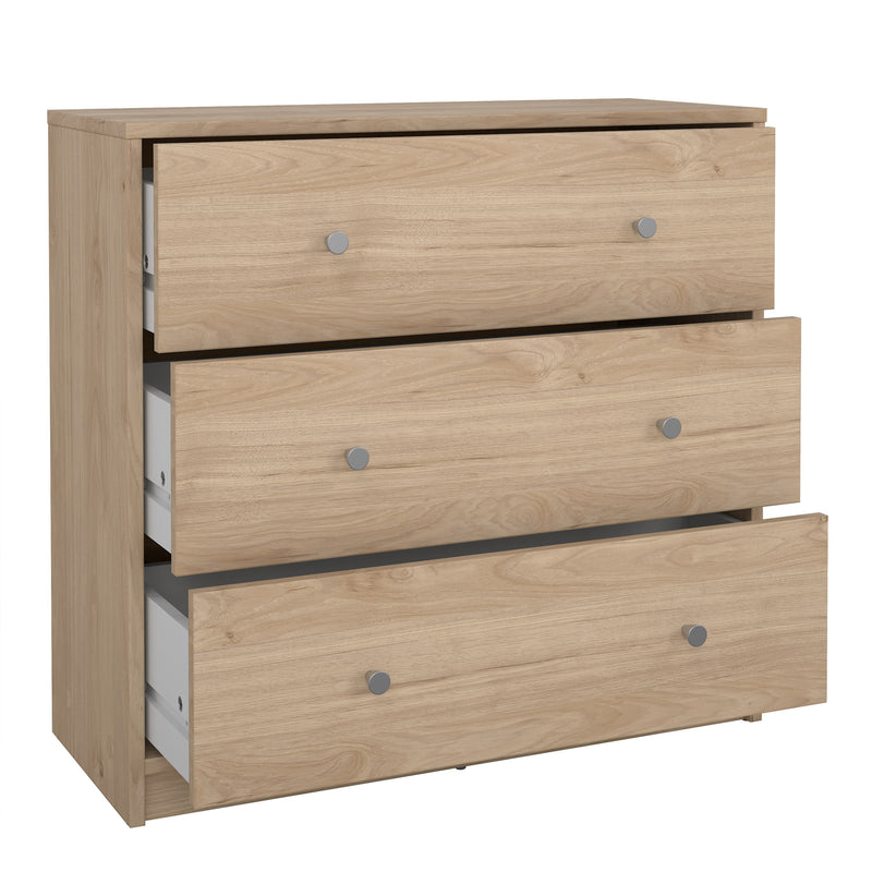 May Chest of 3 Drawers – Hickory Oak – image 5