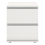 Nova Bedside 2 Drawer – White – image 2