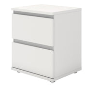 Nova Bedside 2 Drawer – White – image 3