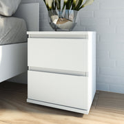 Nova Bedside 2 Drawer – White – image 4