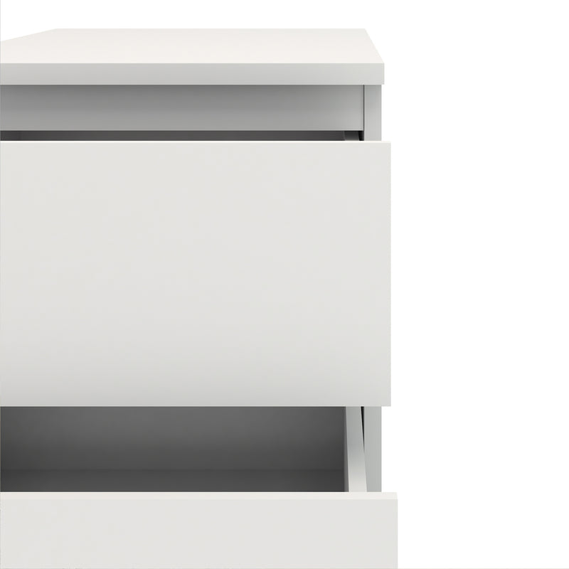 Nova Bedside 2 Drawer – White – image 7