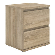 Nova Bedside 2 Drawer – Oak – image 1