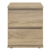 Nova Bedside 2 Drawer – Oak – image 2