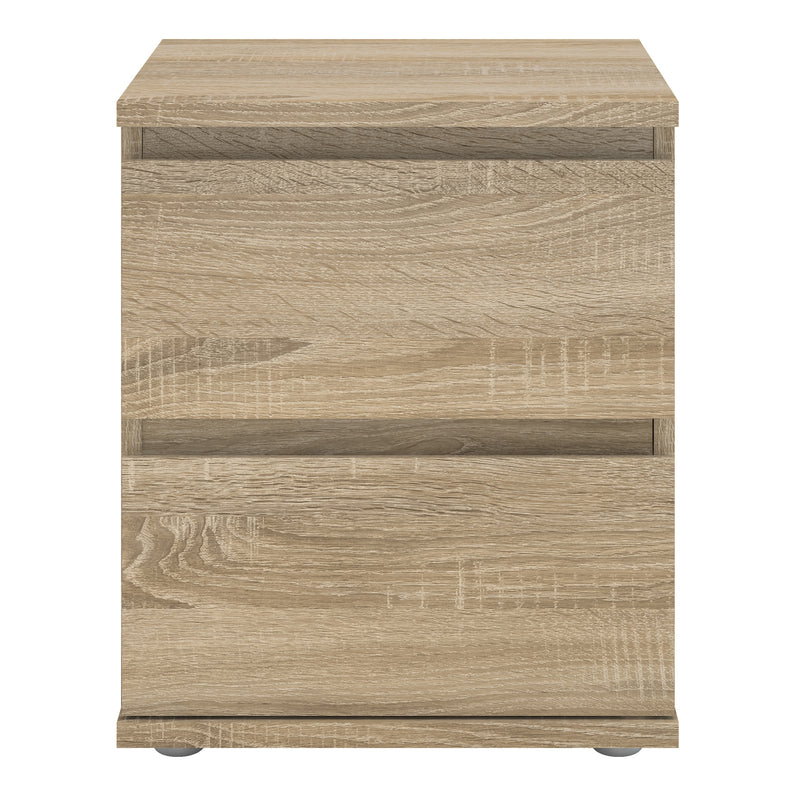 Nova Bedside 2 Drawer – Oak – image 2