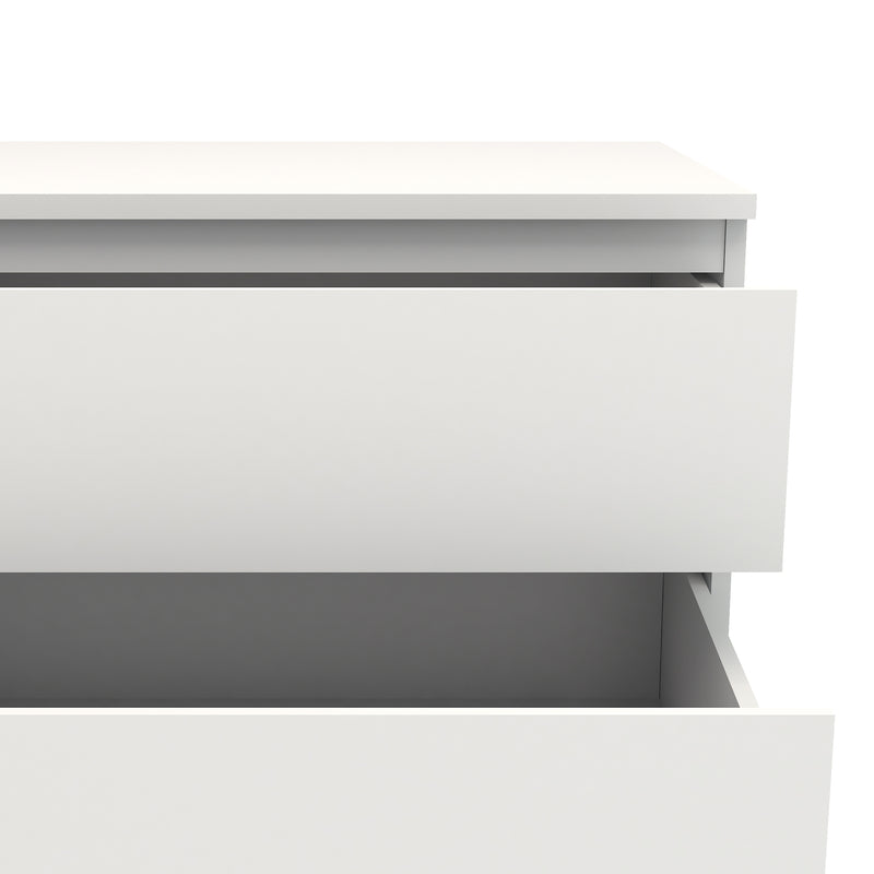 Nova Narrow Chest of 5 Drawers in White – image 4