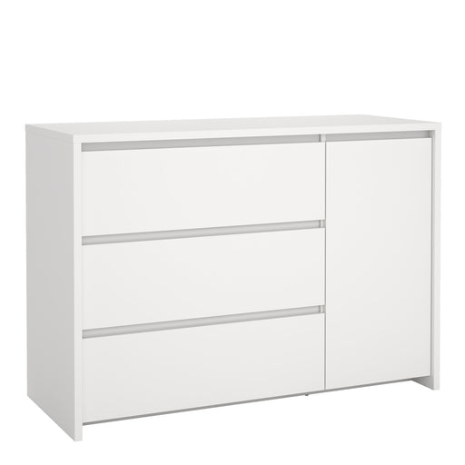 Next Sideboard with 1 door and 3 drawers Jackson – White – image 1