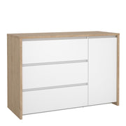 Next Sideboard with 1 door and 3 drawers Jackson – Hickory Oak – image 1