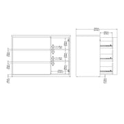 Next Sideboard with 1 door and 3 drawers Jackson – Hickory Oak – image 11