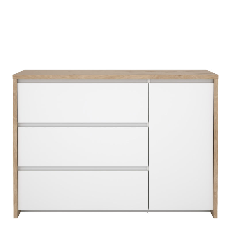 Next Sideboard with 1 door and 3 drawers Jackson – Hickory Oak – image 2