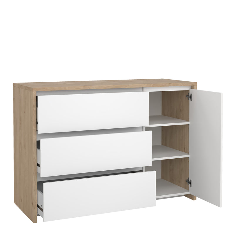 Next Sideboard with 1 door and 3 drawers Jackson – Hickory Oak – image 5