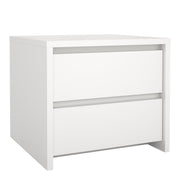 Next Nightstand 2 drawers Jackson – White – image 1