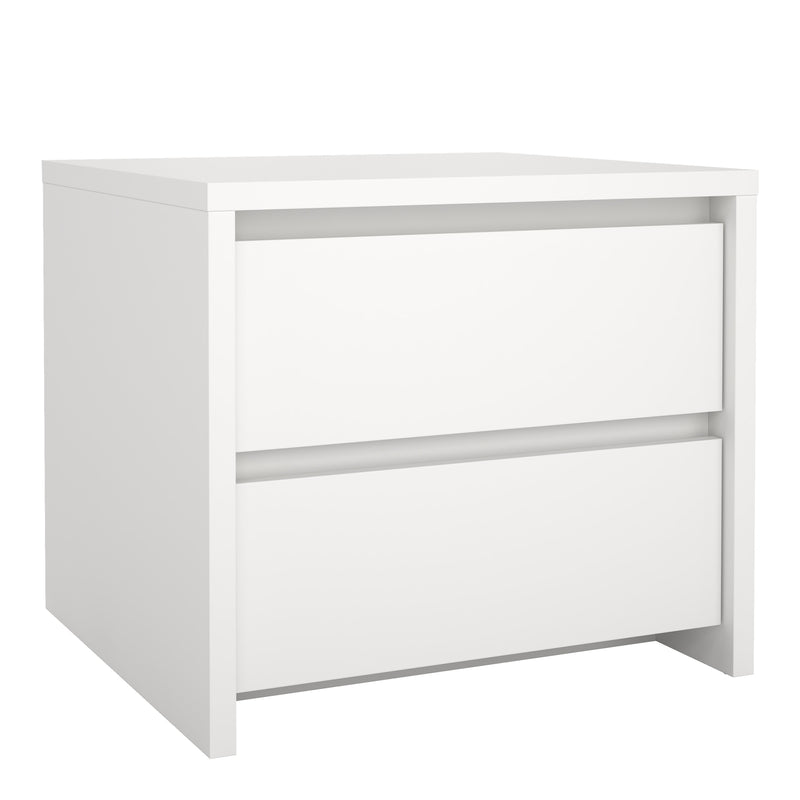 Next Nightstand 2 drawers Jackson – White – image 1