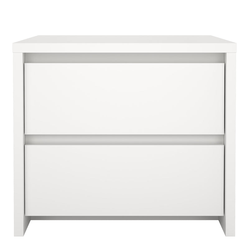 Next Nightstand 2 drawers Jackson – White – image 2
