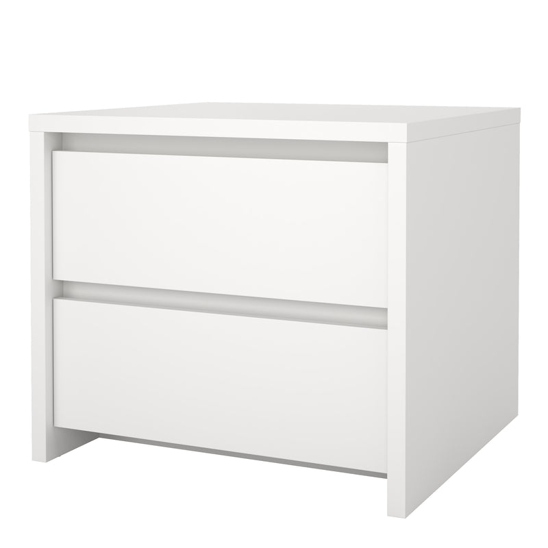 Next Nightstand 2 drawers Jackson – White – image 3
