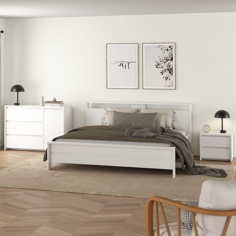 Next Nightstand 2 drawers Jackson – White – image 6