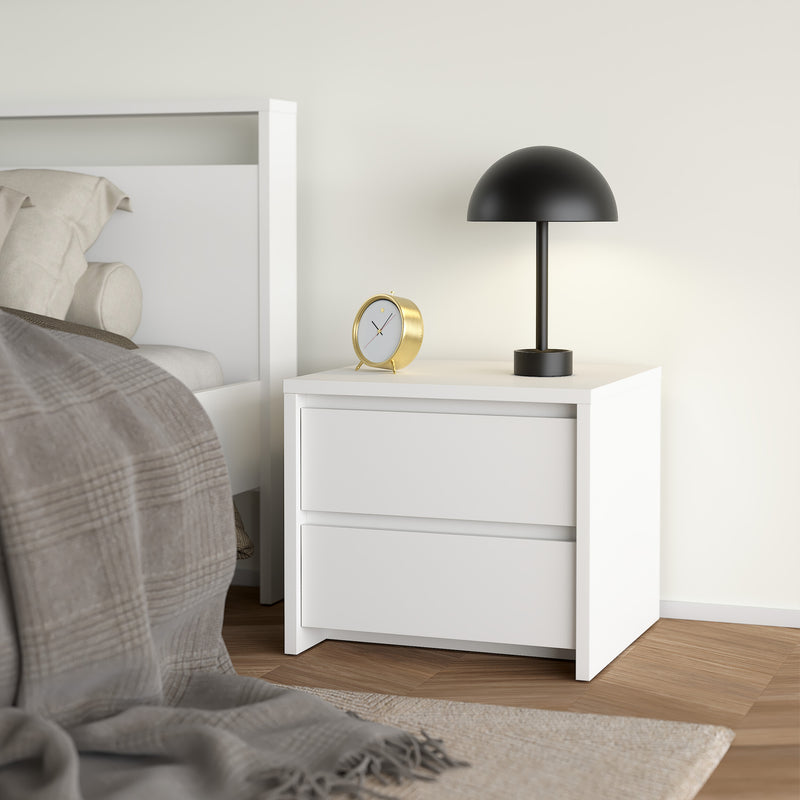 Next Nightstand 2 drawers Jackson – White – image 7