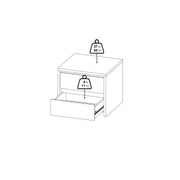Next Nightstand 2 drawers Jackson – Hickory Oak – image 12