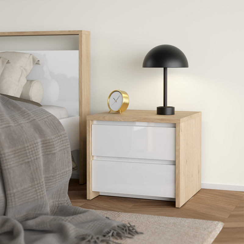Next Nightstand 2 drawers Jackson – Hickory Oak – image 7