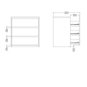 Next Chest 3 drawers Jackson – Hickory Oak – image 11