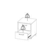Sofia Nightstand 2 drawers Jackson – White – image 16