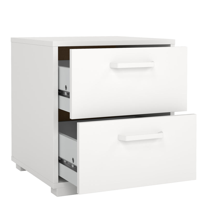 Sofia Nightstand 2 drawers Jackson – White – image 5