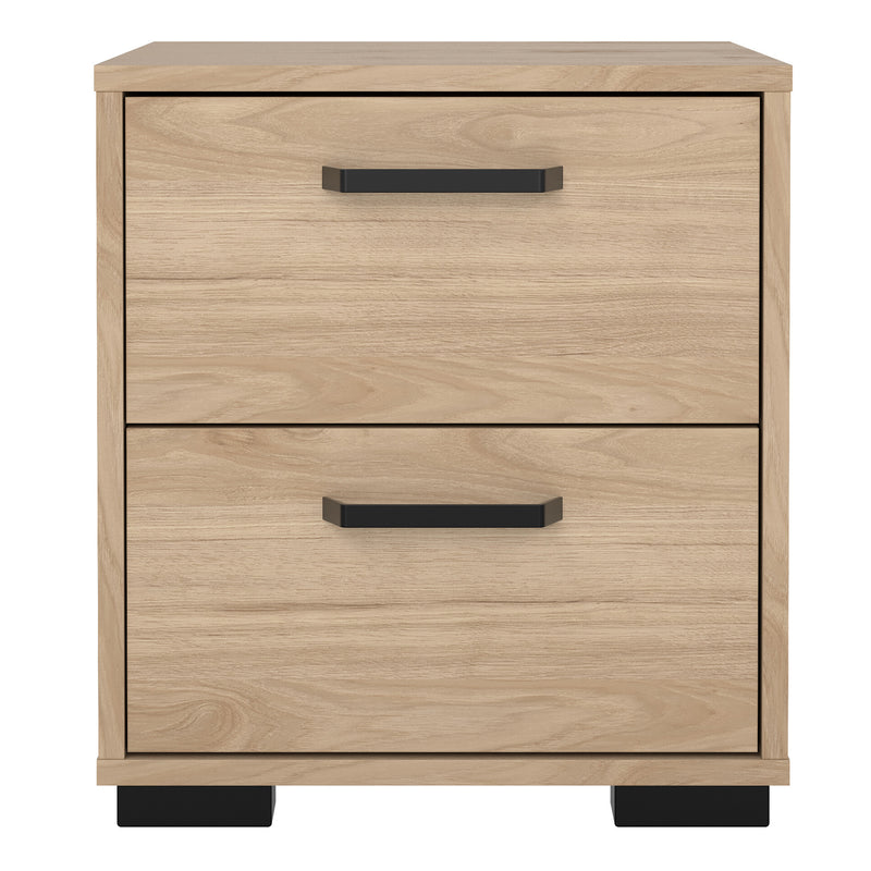 Sofia Nightstand 2 drawers Jackson – Hickory Oak – image 2