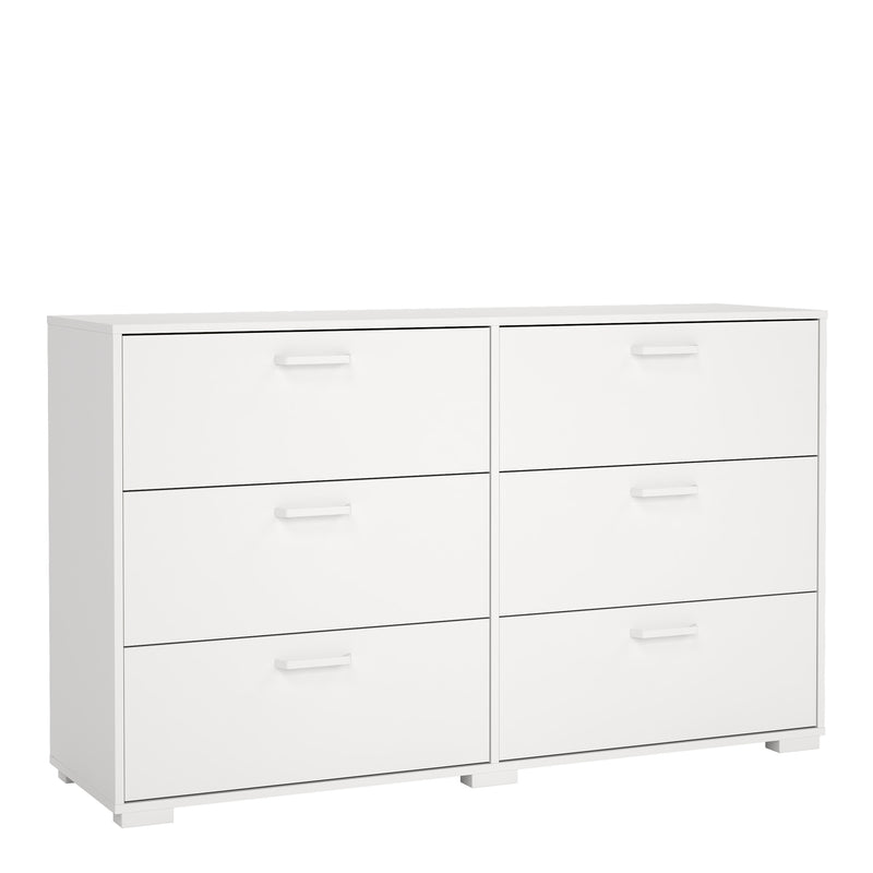 Sofia Double dresser 6 drawers Jackson – White – image 1