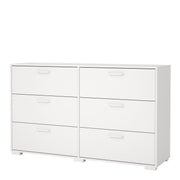 Sofia Double dresser 6 drawers Jackson – White – image 3