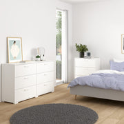 Sofia Double dresser 6 drawers Jackson – White – image 6