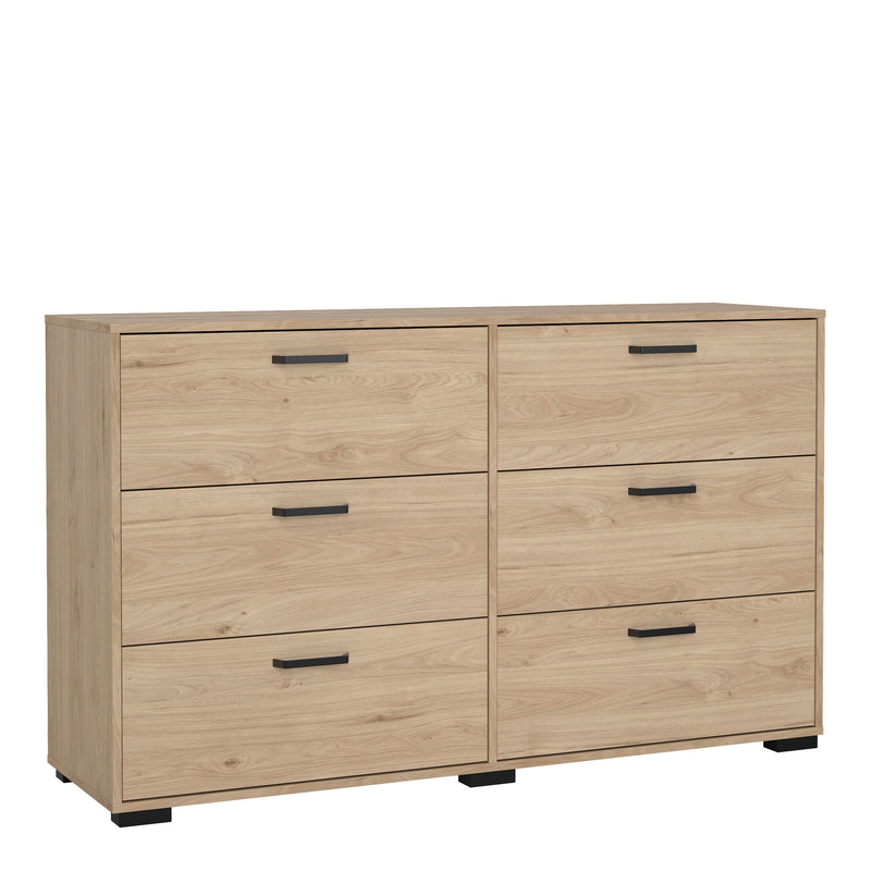 Sofia Double dresser 6 drawers Jackson – Hickory Oak – image 1