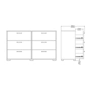 Sofia Double dresser 6 drawers Jackson – Hickory Oak – image 16