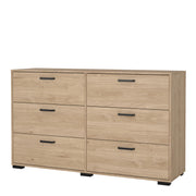 Sofia Double dresser 6 drawers Jackson – Hickory Oak – image 3