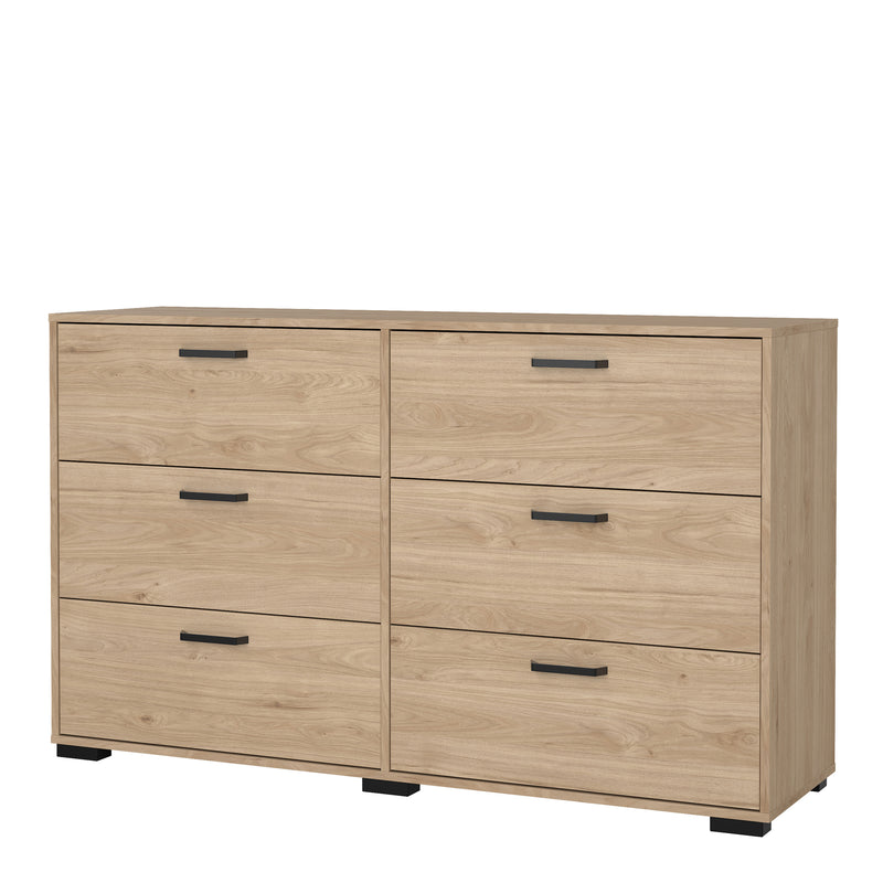 Sofia Double dresser 6 drawers Jackson – Hickory Oak – image 3