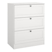 Brande Chest with 3 Frame Drawers in White – image 1
